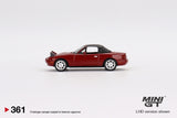 Mazda Miata MX-5 (NA) Headlight Up / Soft Top LHD (Classic Red) - MINI GT - 1:64