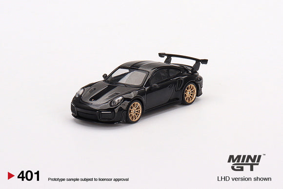 Porsche 911 (991) GT2 RS Weissach Package LHD (Black) - MINI GT - 1:64
