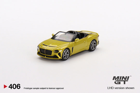 Bentley Mulliner Bacalar (LHD) (Yellow Flame) - MINI GT - 1:64