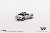 Mazda Miata MX-5 (NA) Tuned Version Silver Stone Metallic (RHD) - MINI GT - 1:64