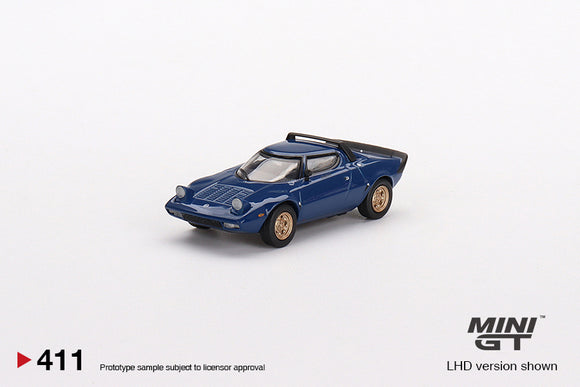 Lancia Stratos HF Stradale Bleu Vincennes (LHD) - MINI GT - 1:64