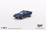 Lancia Stratos HF Stradale Bleu Vincennes (LHD) - MINI GT - 1:64