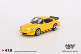 RUF CTR Yellowbird 1987 Blossom Yellow (LHD) - MINI GT - 1:64