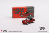 Eunos Roadster Headlight Up / Soft Top RHD (Classic Red) - MINI GT - 1:64