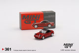 Mazda Miata MX-5 (NA) Headlight Up / Soft Top LHD (Classic Red) - MINI GT - 1:64