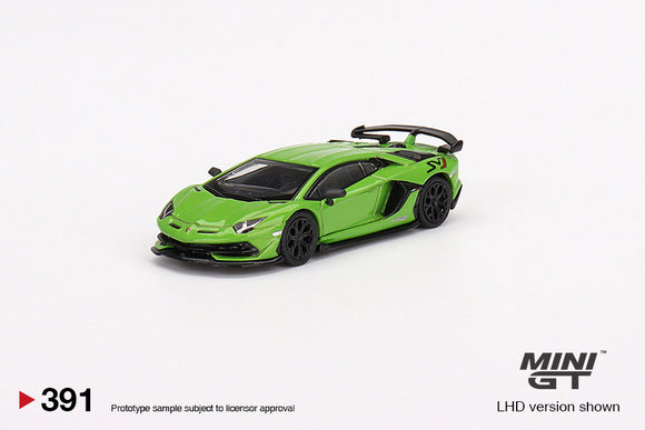 Lamborghini Aventador SVJ Verde Mantis (LHD) - MINI GT - 1:64