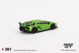 Lamborghini Aventador SVJ Verde Mantis (LHD) - MINI GT - 1:64