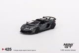 Lamborghini Aventador SVJ Roadster (LHD) (Grigio Telesto) - MINI GT - 1:64