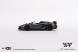 Lamborghini Aventador SVJ Roadster (LHD) (Grigio Telesto) - MINI GT - 1:64