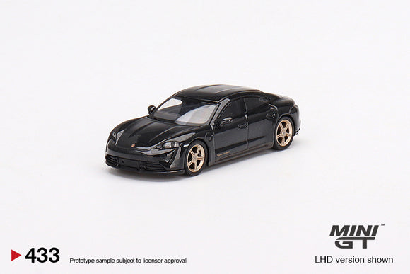 Porsche Taycan Turbo S (LHD) (Volcano Grey Metallic) - MINI GT - 1:64