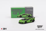 Lamborghini Aventador SVJ Verde Mantis (LHD) - MINI GT - 1:64