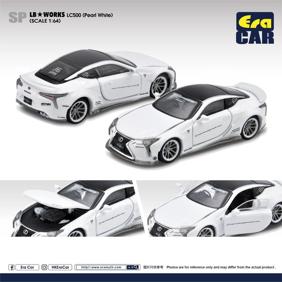 LB WORKS Lexus LC500 (Pearl White) - ERA CAR - 1:64