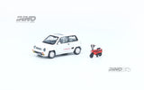 Honda City Turbo II with red Motocompo (white) - INNO64 - 1:64 - Modelcars Passion