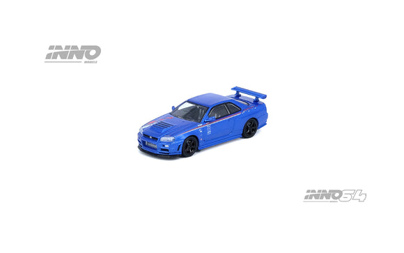 Nissan Skyline GT-R (R34) Nismo R-Tune (Bayside Blue) - INNO64 - 1:64