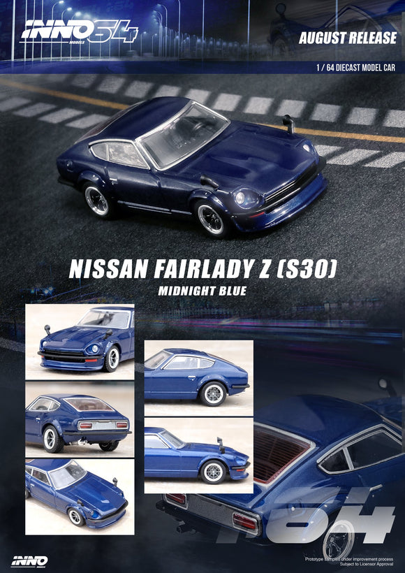 Nissan Fairlady Z (S30) (Dark Blue Metallic) - INNO64 - 1:64