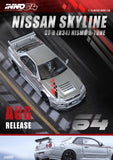 Nissan Skyline GT-R (R34) Nismo R-Tune (Silver) - INNO64 - 1:64