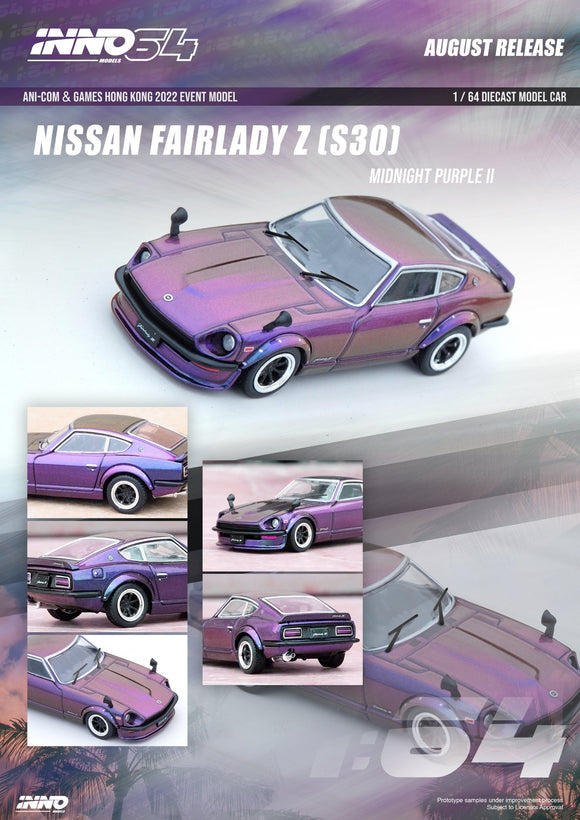 Nissan Fairlady Z (S30) (Midnight Purple II) - INNO64 - 1:64