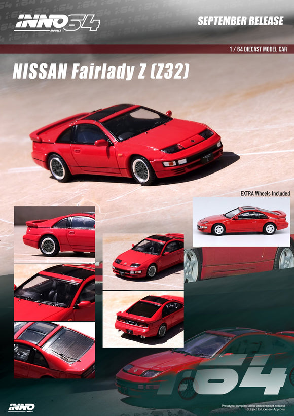 Nissan Fairlady Z (Z32) (Aztec Red) - INNO64 - 1:64