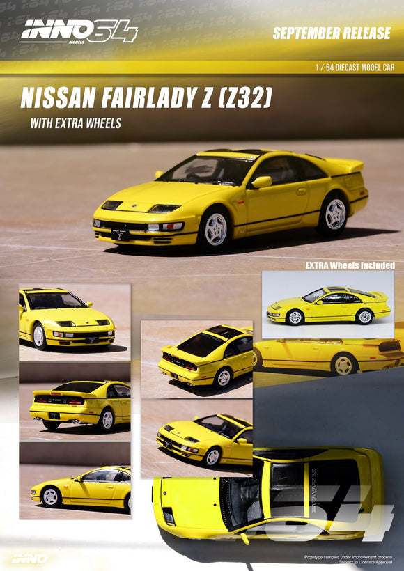 Nissan Fairlady Z (Z32) (Yellow Pearlglow) - INNO64 - 1:64