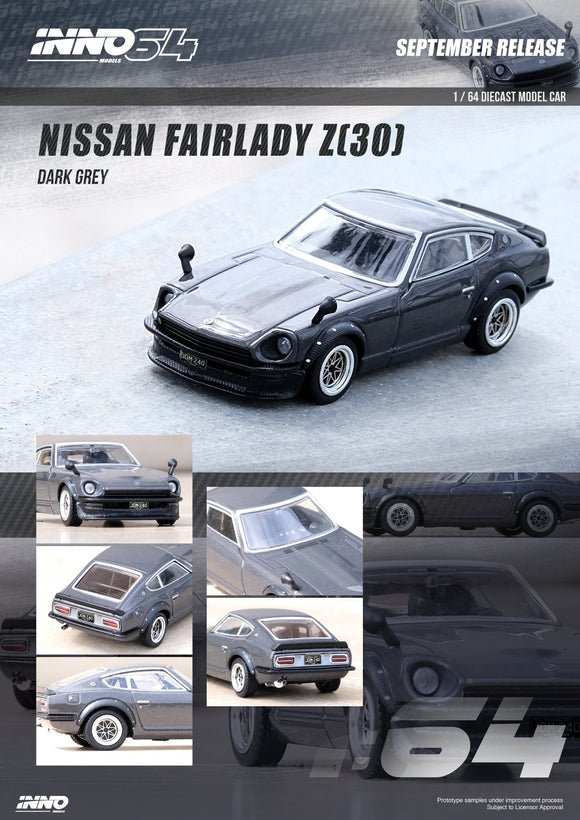 Nissan Fairlady Z (S30) (Dark Grey) - INNO64 - 1:64