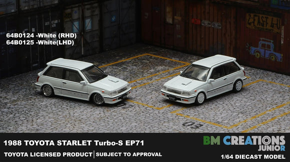 Toyota Starlet Turbo-S (EP-71) 1988 (RHD) - BM Creations - 1:64 - Modelcars Passion