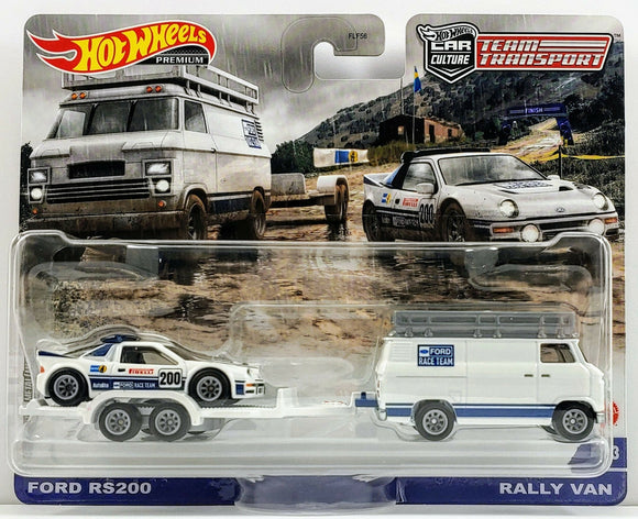 Ford RS200 & Rally Van - Hotwheels - 1:64 - Modelcars Passion