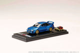 Subaru Impreza 22B STi Version GC8 with Engine Display Model (Sonic Blue Mica) - HOBBY JAPAN - 1:64