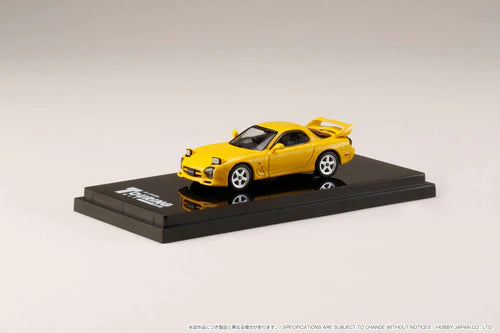 Mazda ɛ̃fini RX-7 (FD3S) (A-Spec) (Sunburst Yellow)- HOBBY JAPAN - 1:64