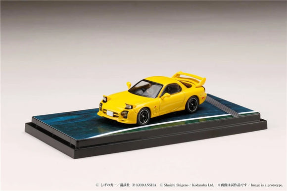 Mazda RX-7 (FD3S) Keisuke Takahashi Initial D Diorama Set with Figure - HOBBY JAPAN - 1:64