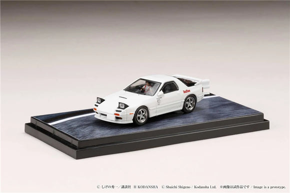 Mazda RX-7 (FC3S) Ryosuke Takahashi/Red Suns Initial D Diorama Set with Figure - HOBBY JAPAN - 1:64