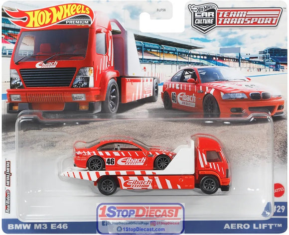 BMW M3 E46 & Aero Lift truck - Hotwheels - 1:64 - Modelcars Passion
