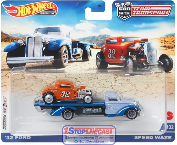 Ford '32 & Speed Waze truck - Hotwheels - 1:64 - Modelcars Passion