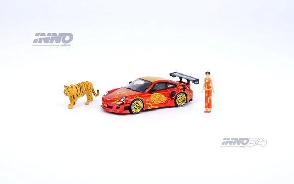 Porsche 911 (997) Liberty Walk Year of the Tiger CNY 2022 Special Edition - INNO64 - 1:64 - Modelcars Passion
