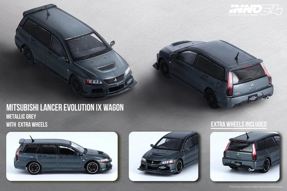 Mitsubishi Lancer Evo IX Wagon (Medium purplish grey mica) - INNO64 - 1:64 - Modelcars Passion