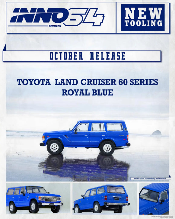 Toyota Land Cruiser FJ60 Royal Blue - INNO64 - 1:64 - Modelcars Passion