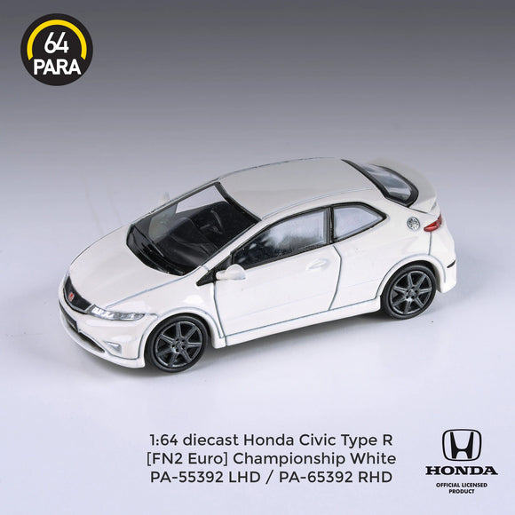 Honda Civic Type R FN2 Euro Championship White (RHD) - PARA64 - 1:64 - Modelcars Passion