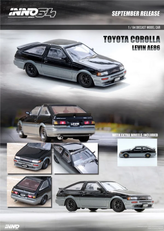 Toyota Corolla AE86 Levin - INNO64 - 1:64