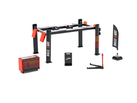 Garage Tools Set Ralliart - Tarmac Works - 1:64 - Modelcars Passion