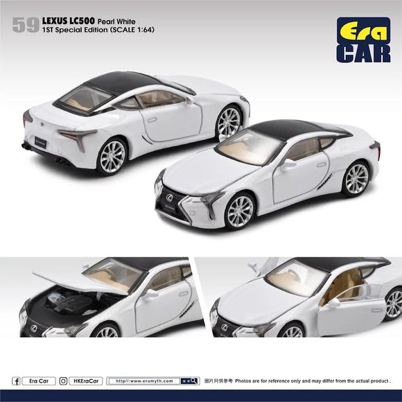 Lexus LC500 (Pearl White) - ERA CAR - 1:64 - Modelcars Passion