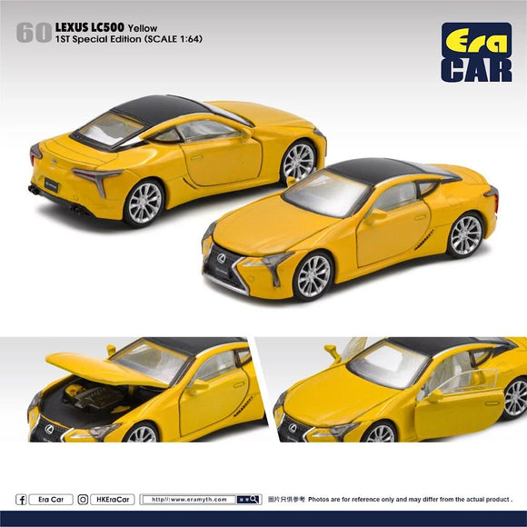 Lexus LC500 (Yellow) - ERA CAR - 1:64 - Modelcars Passion