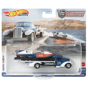 HW Classic Hydroplane & Speed Waze truck Team Transport - Hotwheels - 1:64